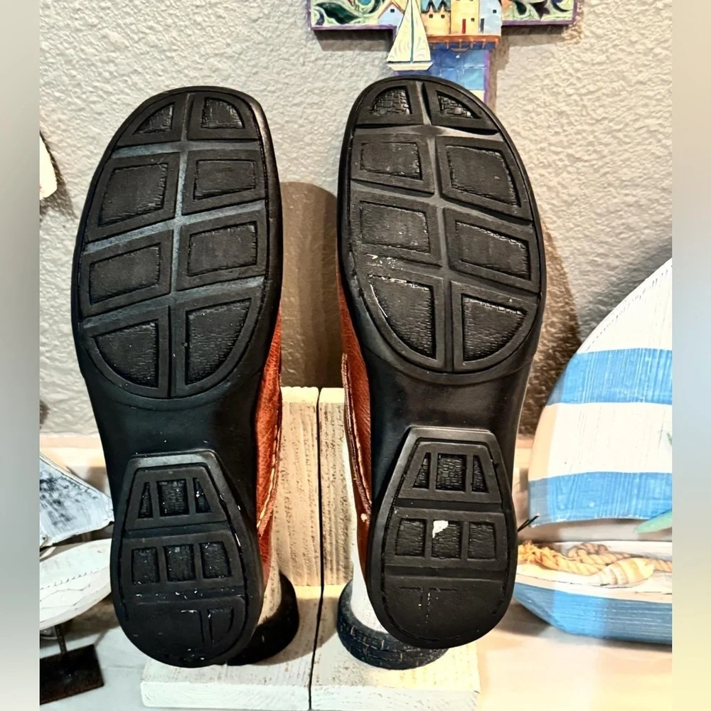 BRAZIL Sandro moscoloni Brown Leather Loafers size 8